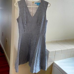 Draper james seersucker fitted dress.